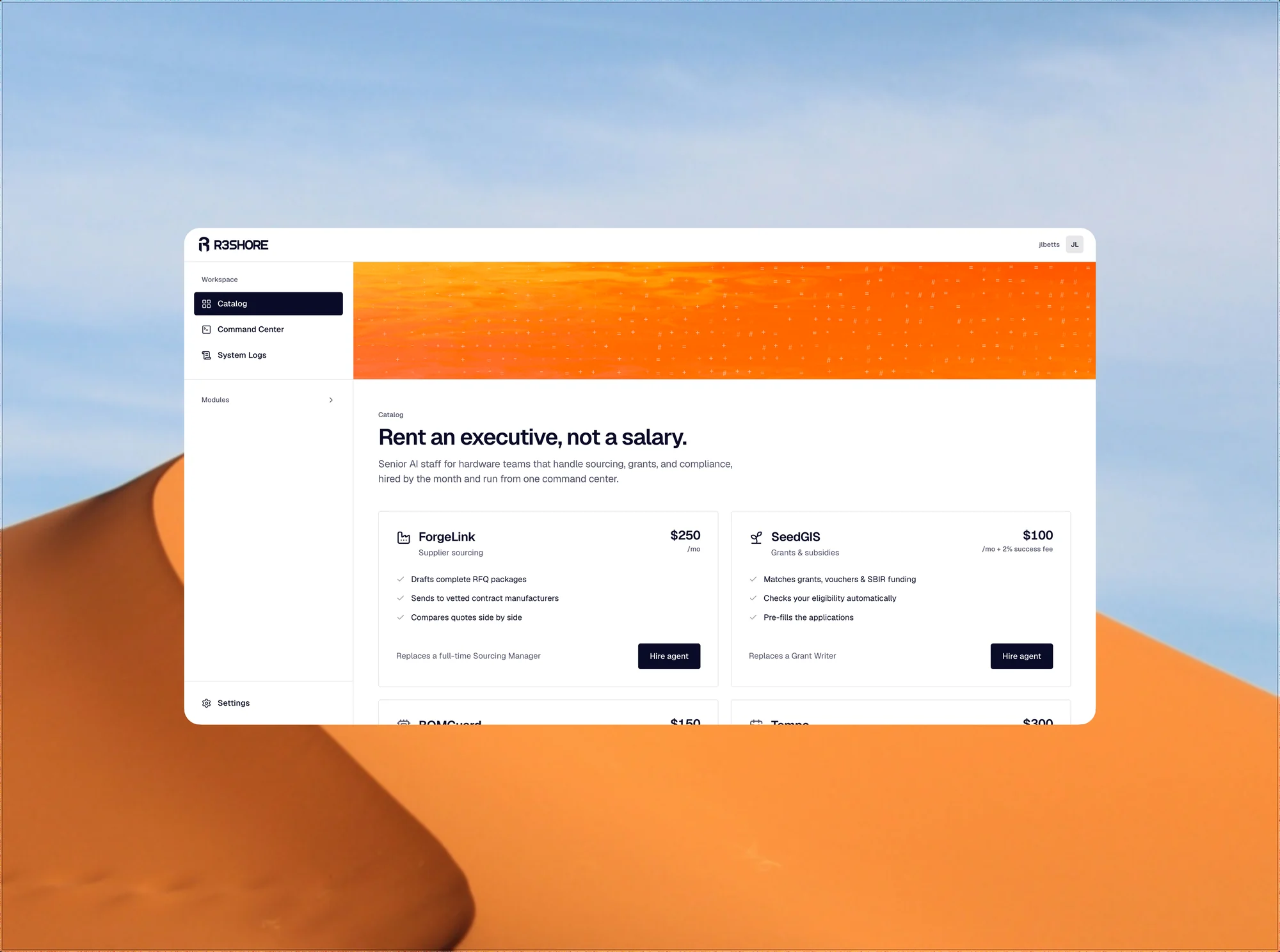 R3SHORE, an AI-native staffing platform for American hardware manufacturing